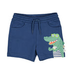 Indigo Knit Croc Boys Shorts - Select Size