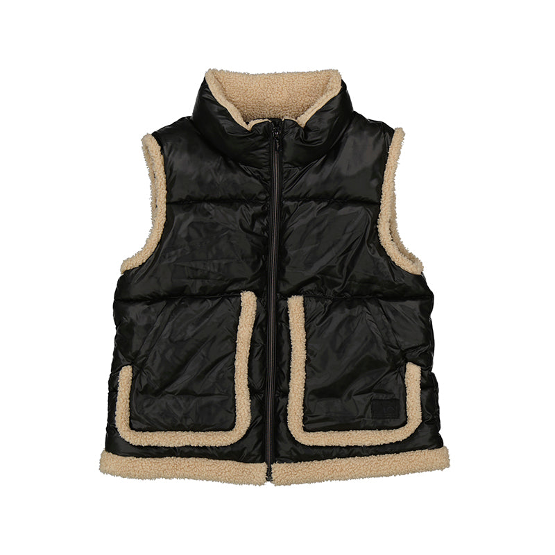 Black and Camel Vest