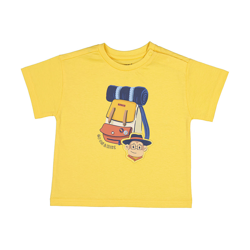 Yellow Go On A Hike Boys SS T-Shirt - Select Size