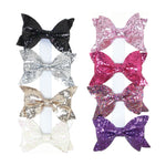 Sparkle 4” Glitter Bows - Select Color