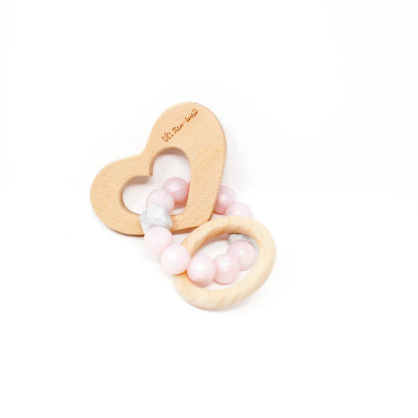 Heart Teething Rattle