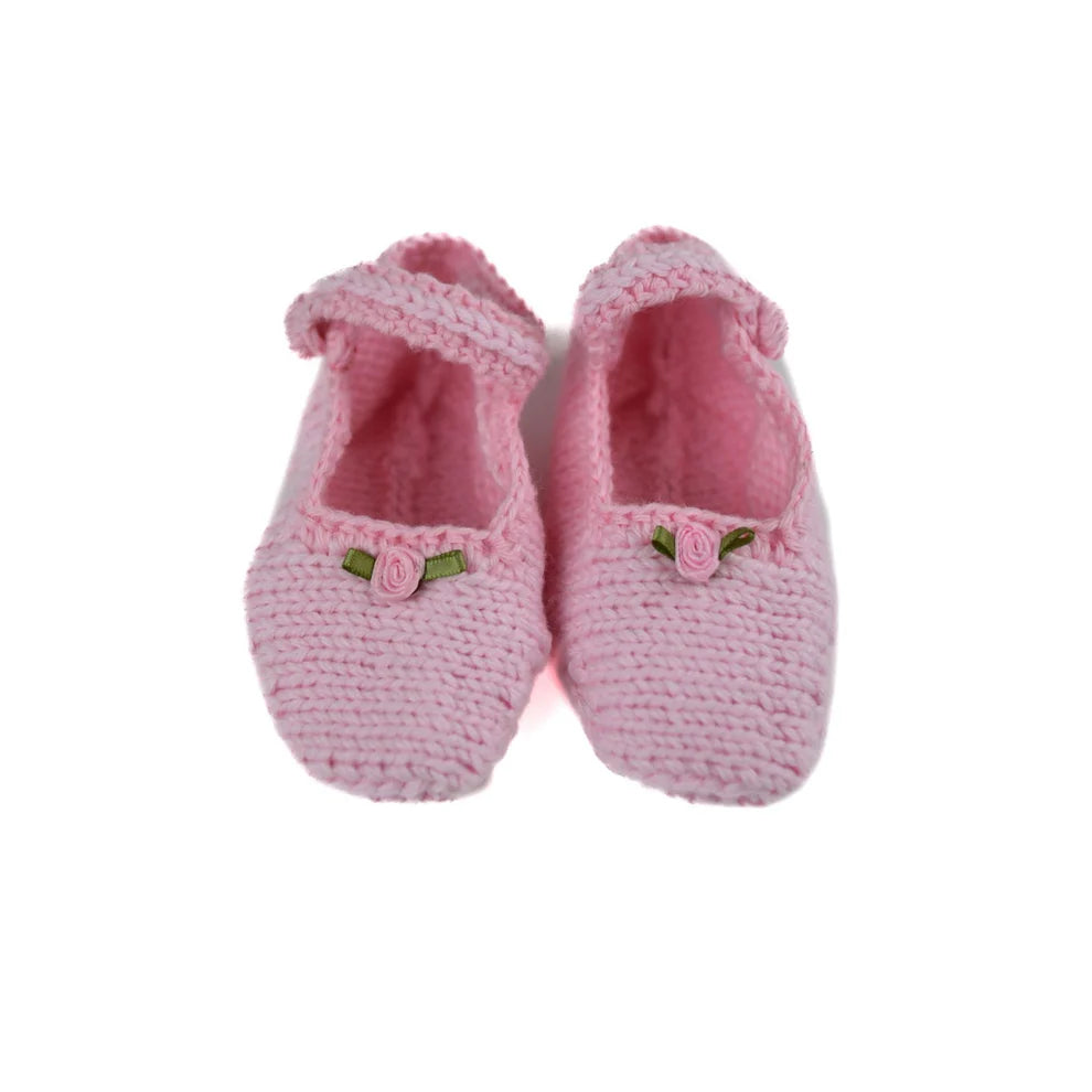 Ballet Slipper Knit Booties