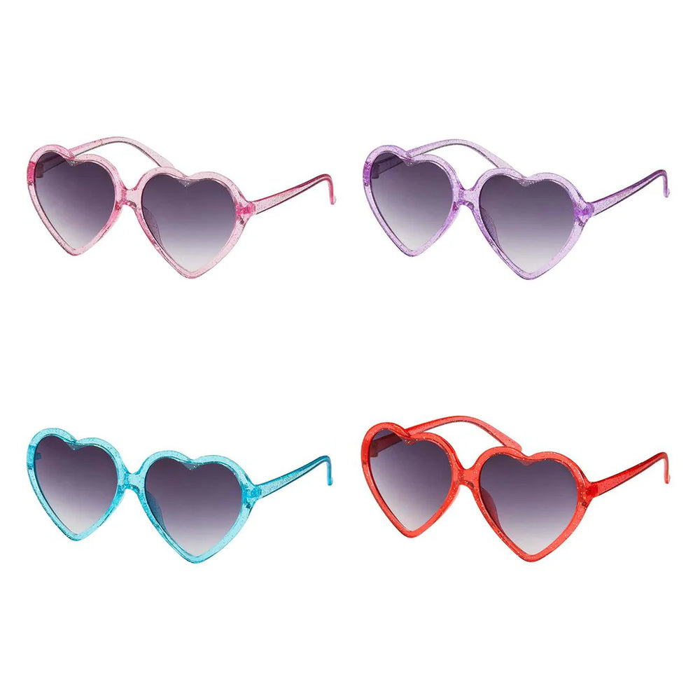 Glitter Heart Kid Sunglasses - Select Color