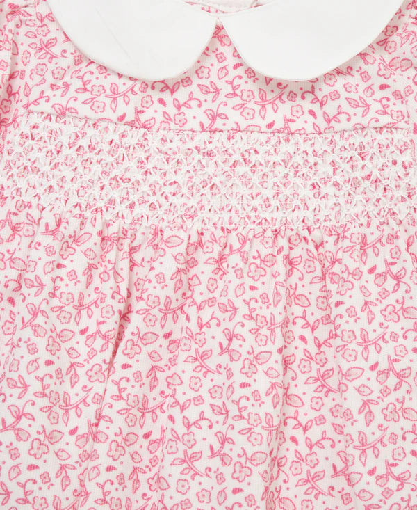 Pink Floral Woven Bubble Set - Select Size