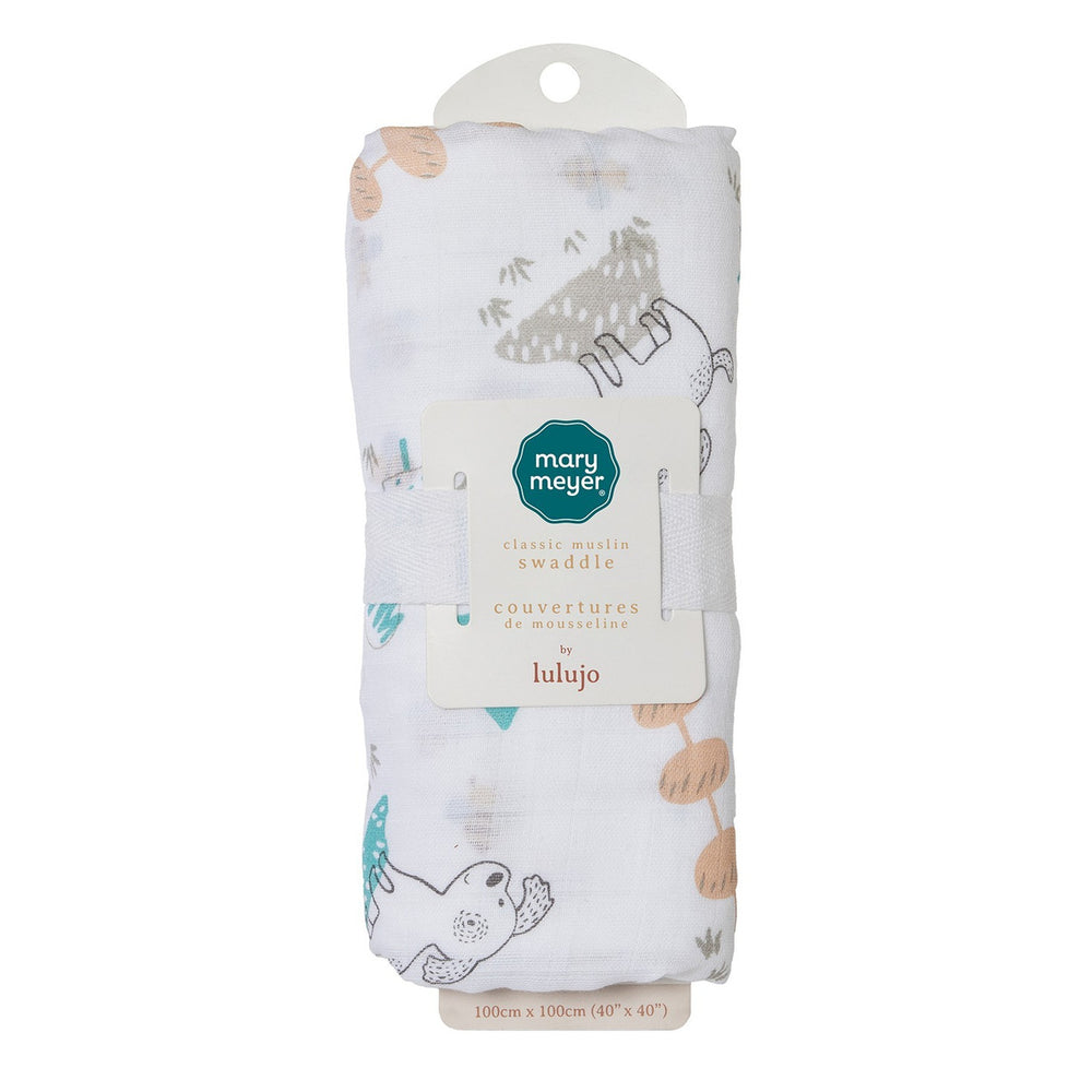 LuLuJo x Mary Meyer Cotton Swaddle - Sparky Puppy