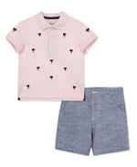 Palm Polo Short Set - Select Size