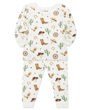 Cowboy 4-Piece Pajama Set - Select Size