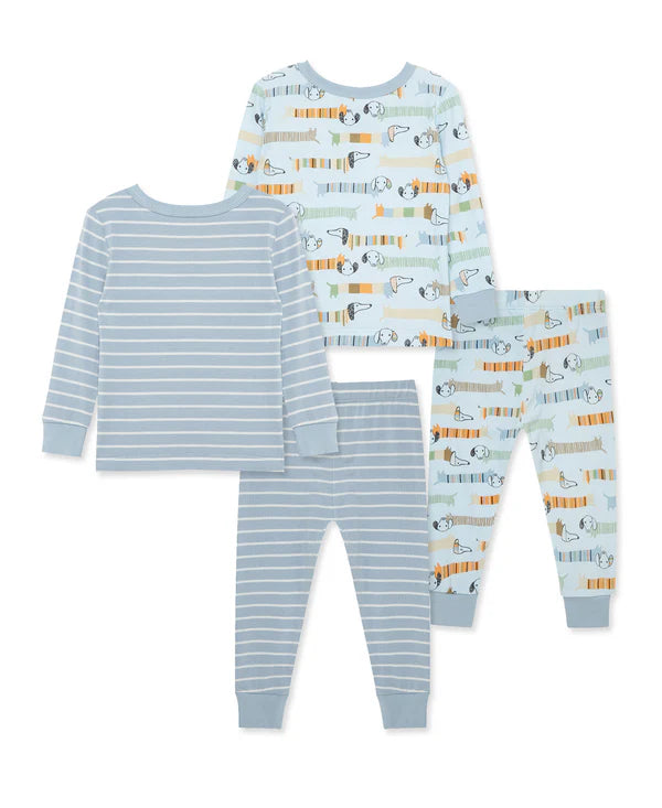 Puppy 4-Piece Pajama Set - Select Size