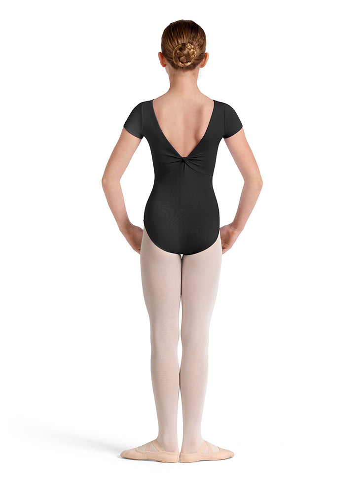 Girls Plain Twist Back Leotard - Select Color - Select Size