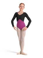 Long Sleeve Gathered Girls Top in Black - Select Size