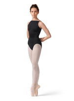 Boat Neck Mesh Back Leotard - Select Color - Select Size