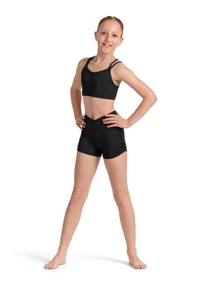 Girls Ruched Side Shorts - Select Color - Select Size