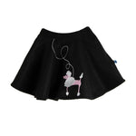 Midnight Poodle Applique Felt Poodle Skirt - Select Size