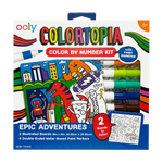Colortopia Color By Number Paint Marker Kit - Epic Adventures