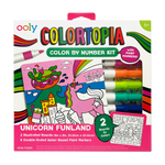 Colortopia Color By Number Paint Marker Kit - Unicorn Funland