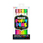 Magic Neon Puffy Pens - Set of 6