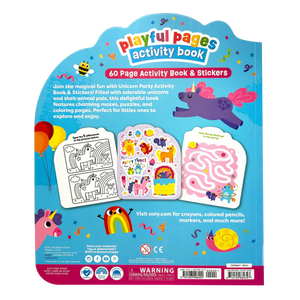 Unicorn Party! - Playful Pages Activity Book - Games Coloring Stickers