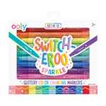 Switch-Eroo Sparkle Glittery Color Changing Markers - Set of 12