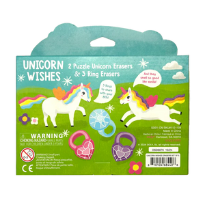 Unicorn Wishes Scented Puzzle Erasers - Set of 5