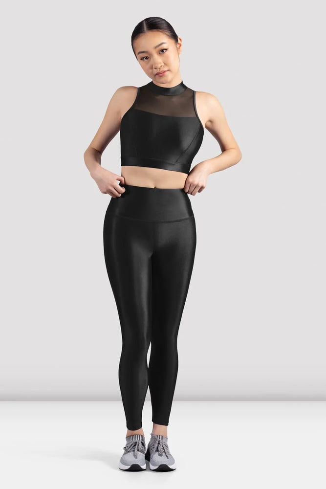 M6050L - Ladies Mirella Black Glow 7/8 Legging - Select Size