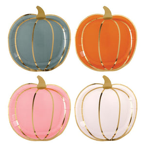 Pumpkin Paper Plates - Multicolor