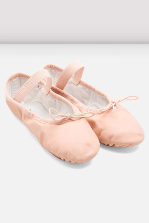 S0205G - Pink - Girls Dansoft Leather Ballet Shoe - Select Size