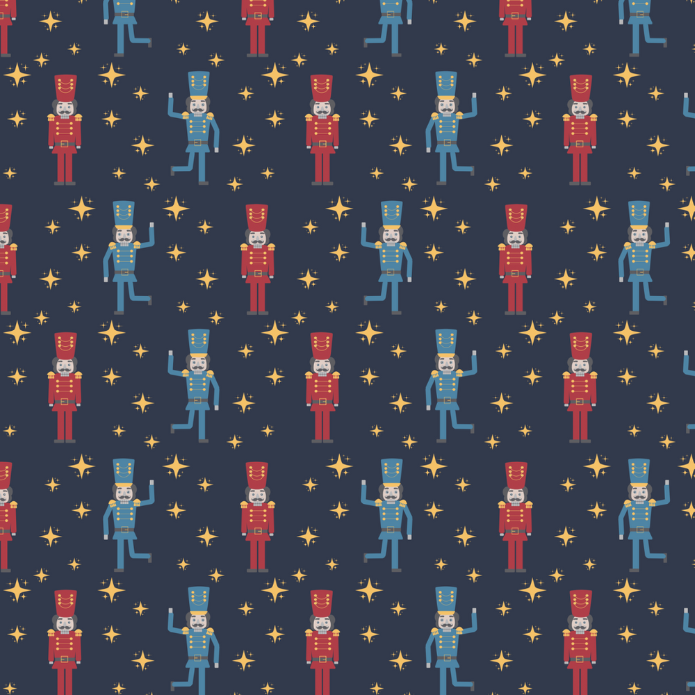 Nutcracker Navy Zipper Footie - Select Size