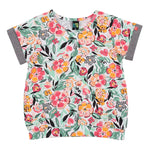 White Floral Girls Tee Shirt - Select Size