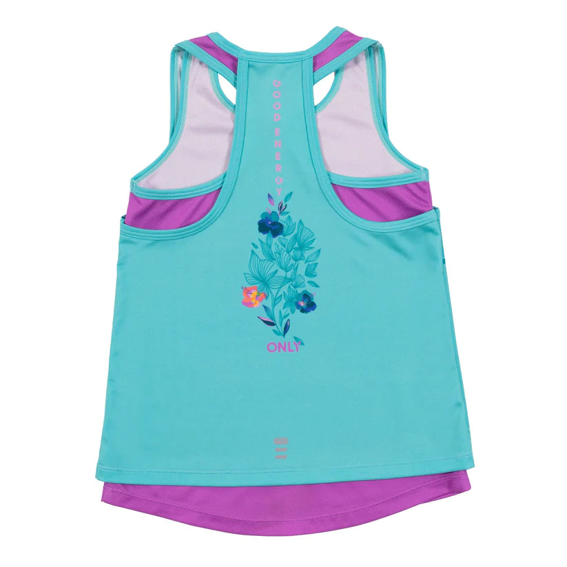 Turquoise Girls Athletic Tank Top - Select Size