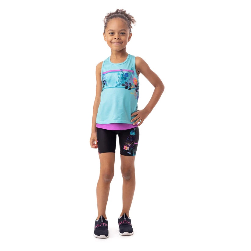 Turquoise Girls Athletic Tank Top - Select Size