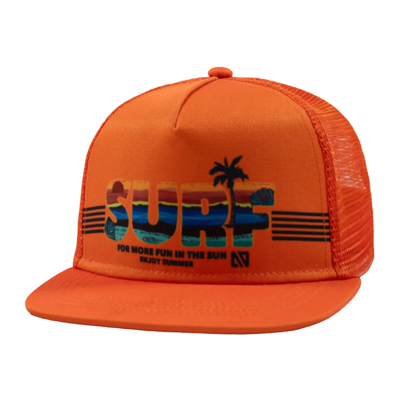 Orange Surf Trucker Hat - Select Size