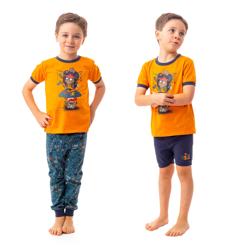 Orange Outdoor 3-Piece Pajamas - Select Size