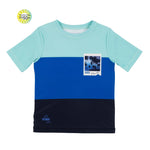 Blue Multi-Stripe UV Rash Guard Shirt - Select Size