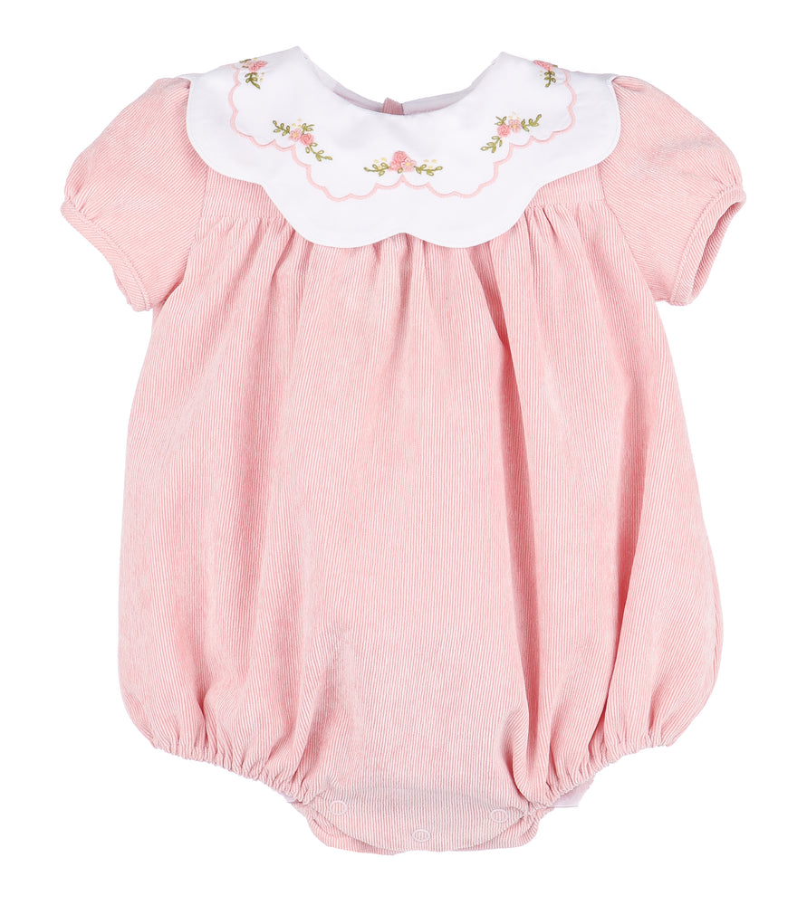 Pink Cord Scallop Bubble - Select Size