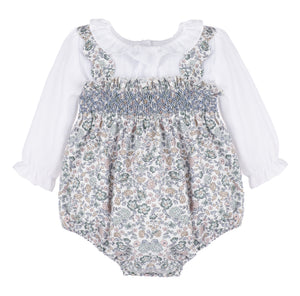 Bouncy Blooms Smock Overall - Select Size