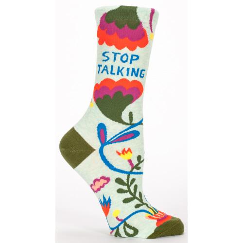 Stop Talking - Women's Crew Socks