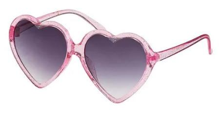 Glitter Heart Kid Sunglasses - Select Color