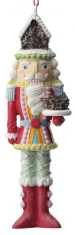 Candy Nutcracker w/Cake Ornament