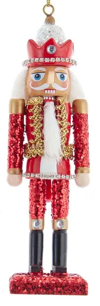 6" Red and White Nutcracker Ornaments