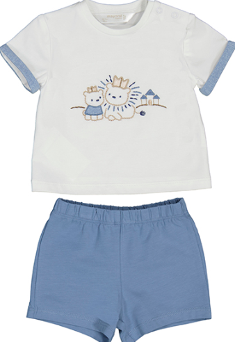 White King Shirt w/Blue Short Set - Select Size