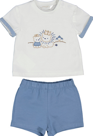 White King Shirt w/Blue Short Set - Select Size