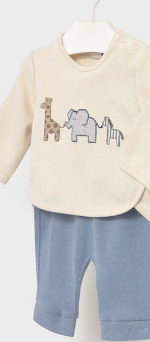 White Animal Convoy 2-Piece Set - Select Size