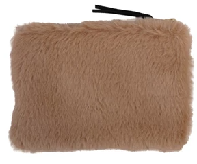 Faux Fur Fabric Pouch - Select Color