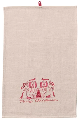 Tea Towel with Holiday Saying