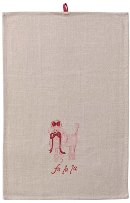 Tea Towel with Holiday Saying