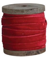 10 Yard Velvet Ribbon - Select Color