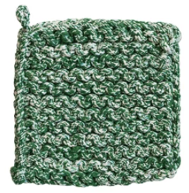 Melange Cotton Crocheted Pot Holder - Select Color