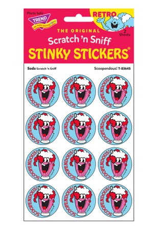 Scoopendous!, Soda scent Retro Scratch 'n Sniff Stinky Stickers