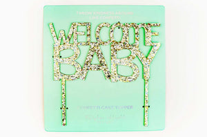 Welcome Baby Pearl Cake Topper