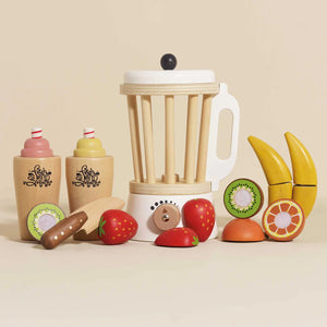 Blender & Wooden Fruit Set